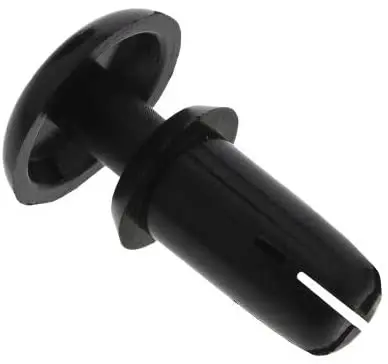 Plastic 6mm black rivet nylon white round head snap push rivet