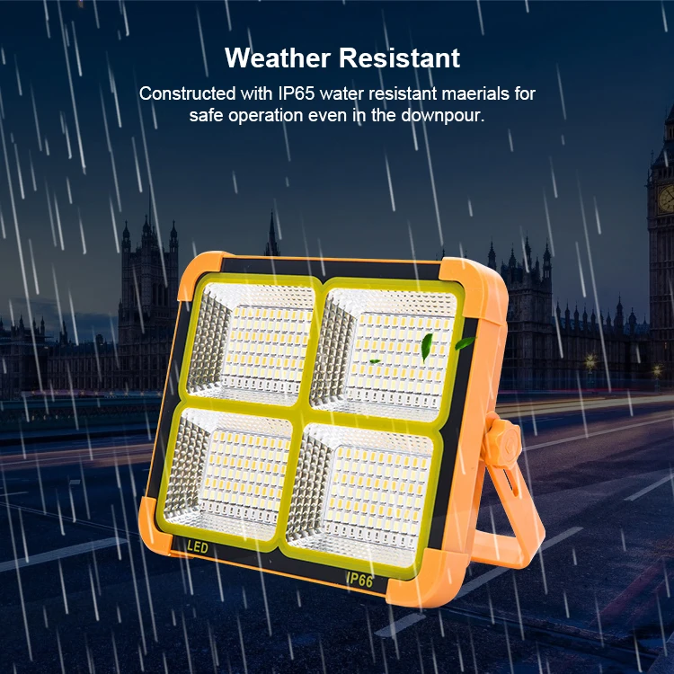 150W outdoor camping emergency flood light LED solar flood light