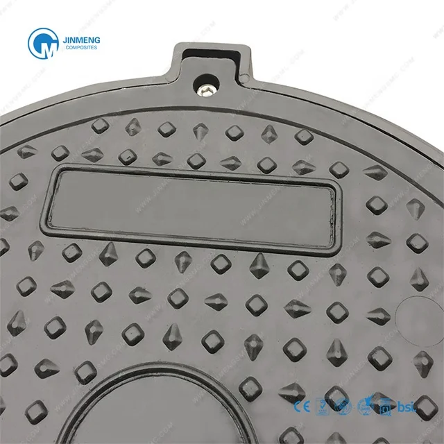 gas petroleum trailer manhole cover polymer SMC Composite Gully Grate with hinge