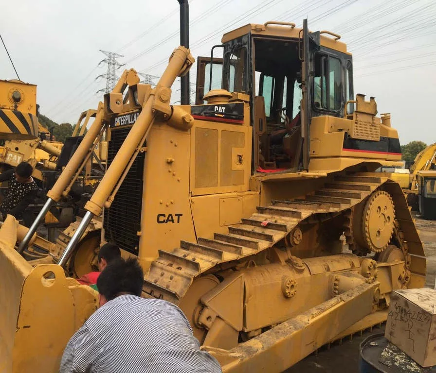 Мини-кожа Б/у оригинальная краска гидравлический cat бульдозер CAT D6H хорошая производительность низкая цена в