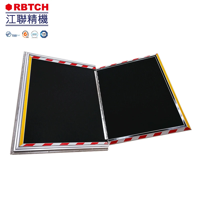 aluminum honeycomb panel T10mm load 450KG Manual ramp board for bus wheelchair ramp