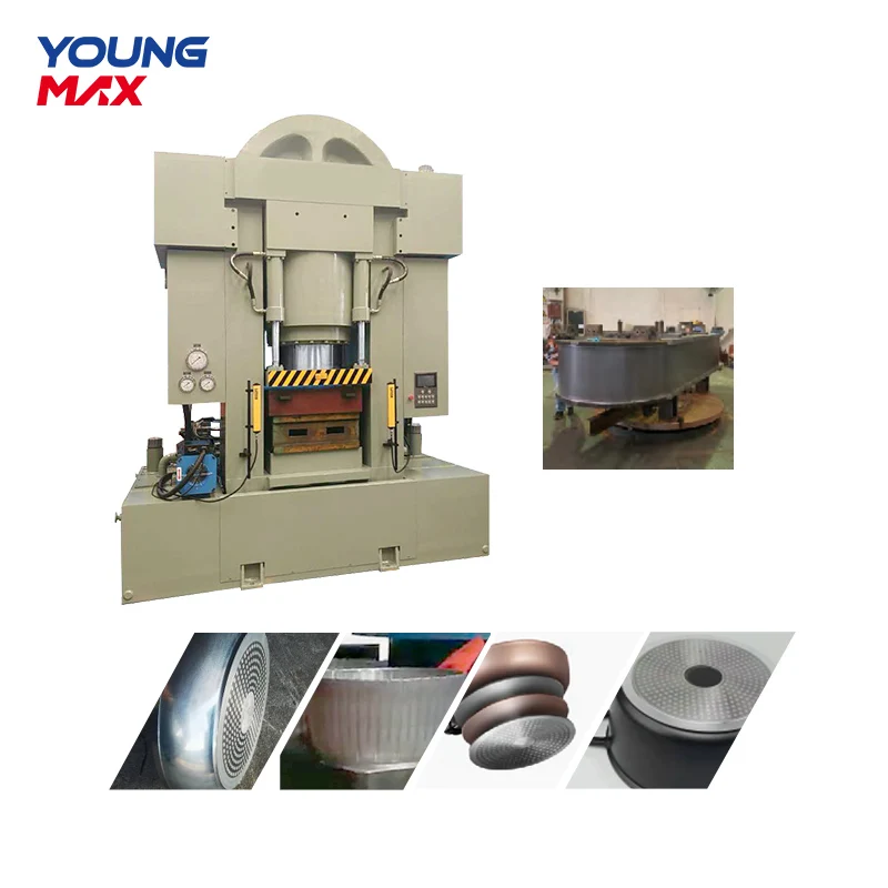 Cookware imitate die-casting extruding induction bottom forming machine heavy-duty hydraulic press machine
