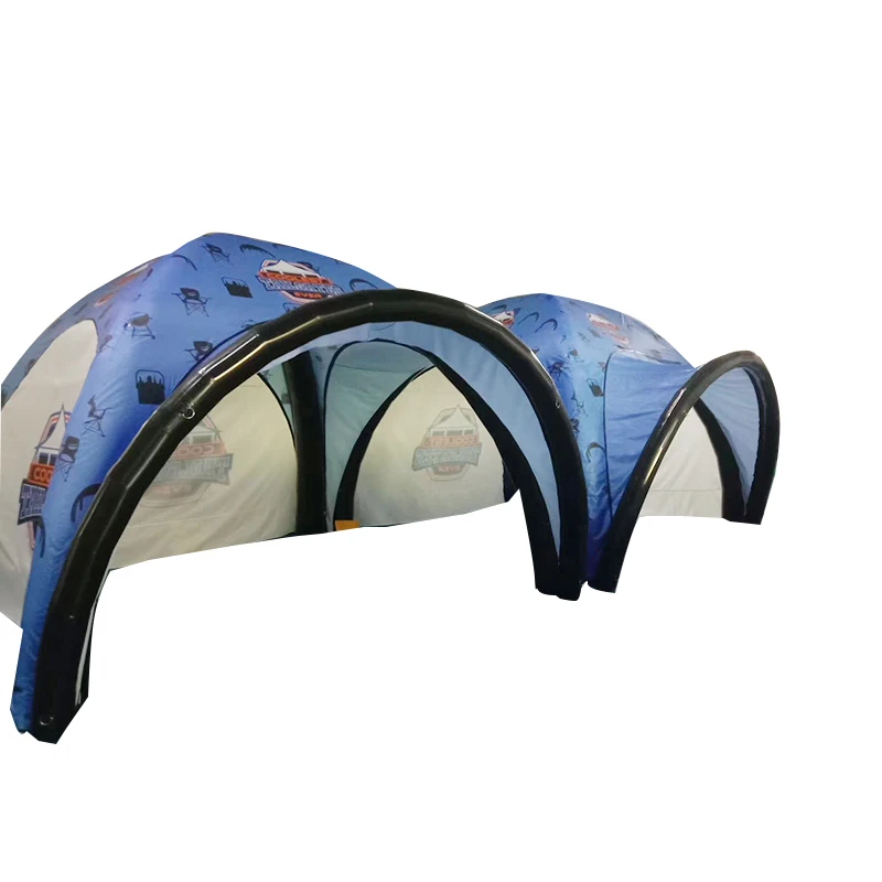 Black 4 Legs Tent Inflat X-tent PVC Tarpaulin Inflatable Spider Tent For Sale