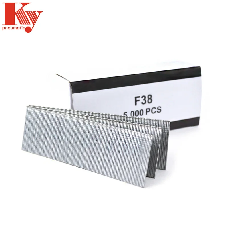 18 Gauge Galvanized Stainless Steel Pneumatic F Brad Nails F25 F30 F35 F40 F45 F50 For Sofa Cloth Leather Furniture