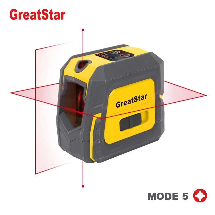  Hot Selling Laser Beam Self-Leveling 10M Cross Line Vertical Horizontal Measuring Tool with Plumb