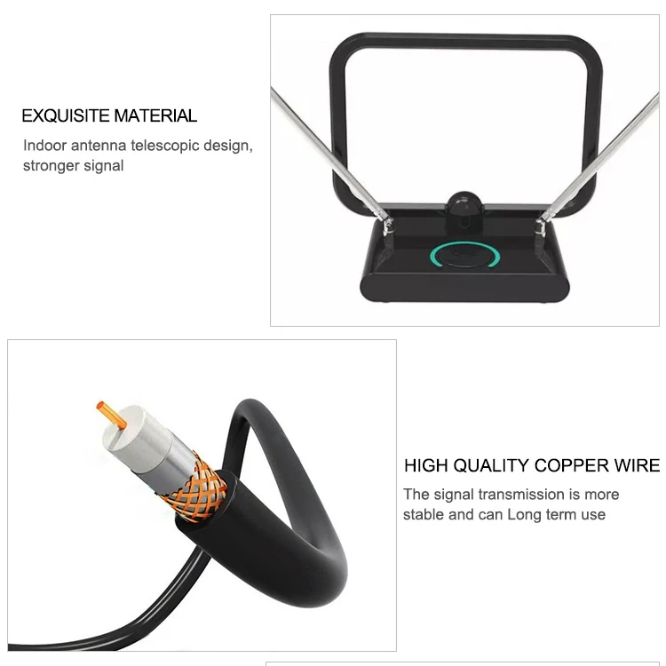 High Quality  long range indoor tv antena Factory supply directly uhf vhf cable digital hd Aerial HDTV Antenna