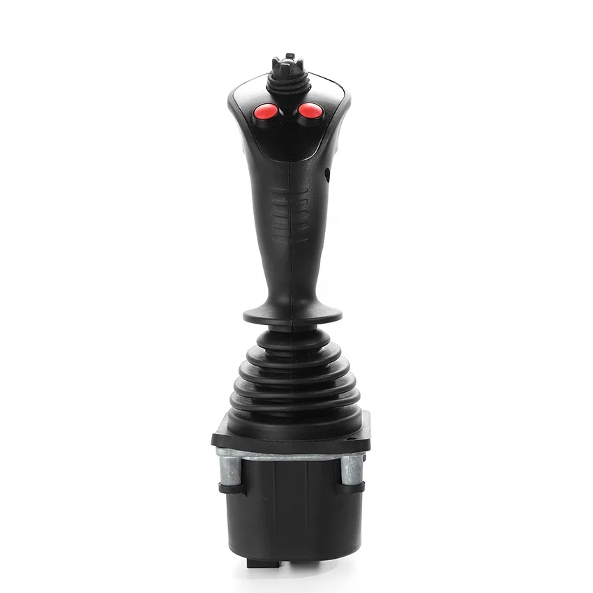 Friction hold industrial joysticks for cranes drilling rigs Can or analog output Handle grip optional