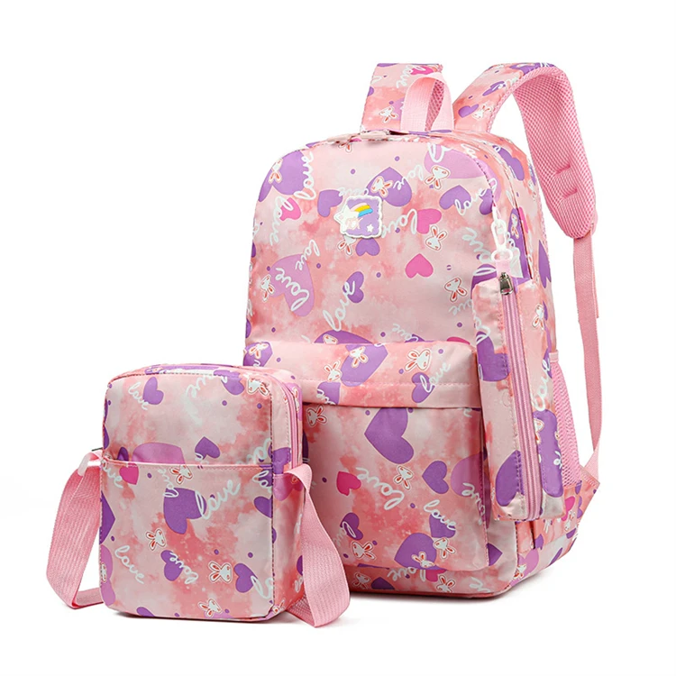 custom black logo print reusable fashion small girl book bag school for 8 year olds
