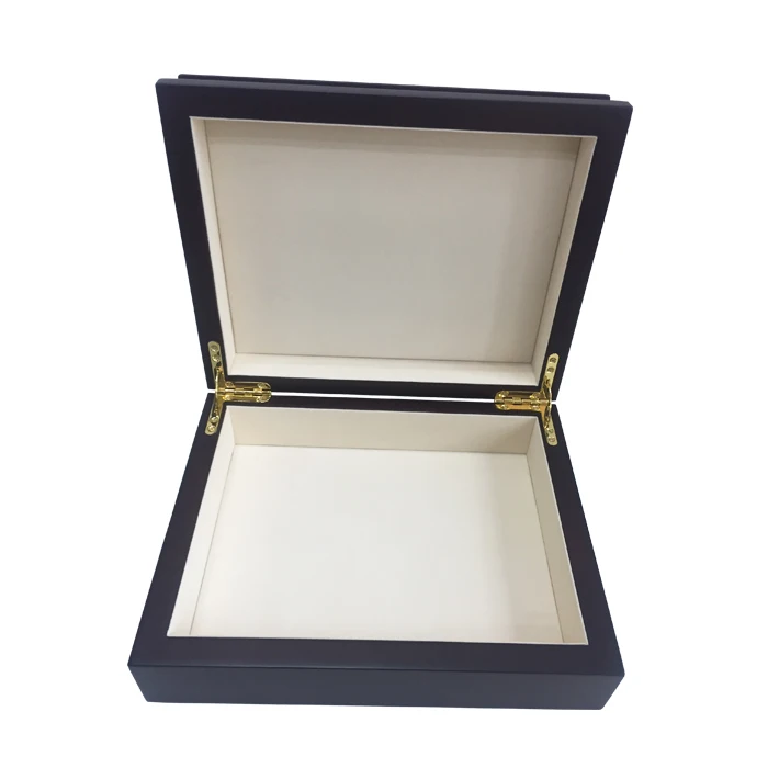 Top luxury laser cut ramadan wooden gift packaging box perfume gift box with PU leather on top cover