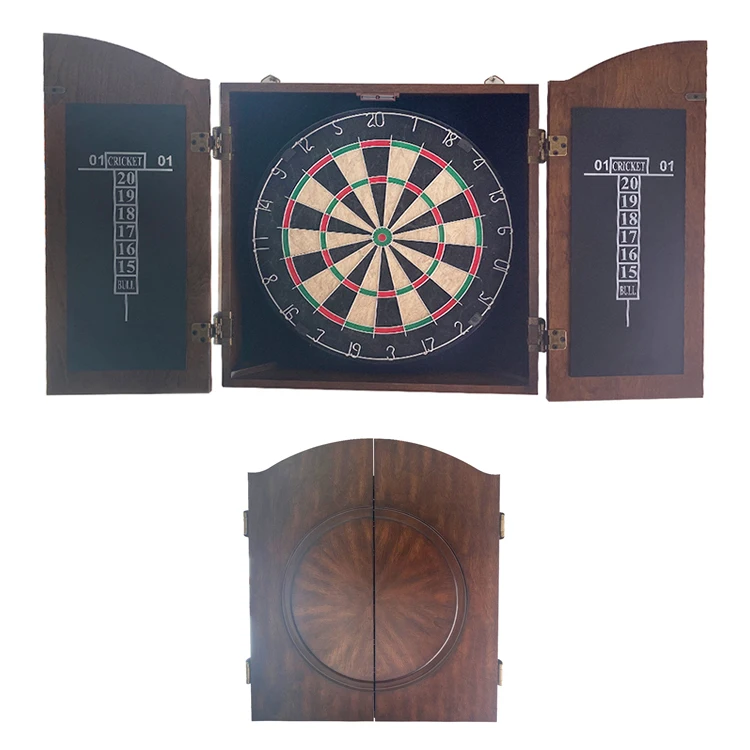 Top Sports Cheap Sisal Dartboard and Cabinet Sets Wholesale- Features Easy Assembly - Complete with All Accessories