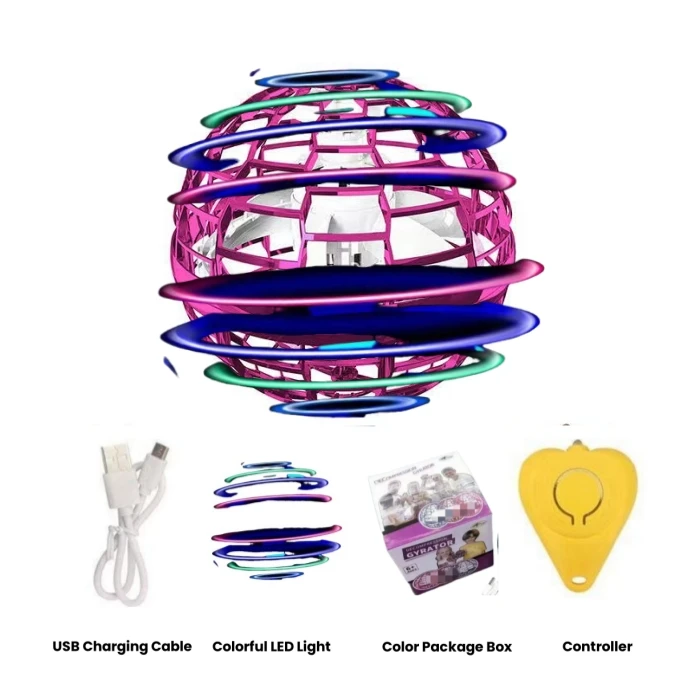 Magic Flying Spinner Boomerang Ball 360 Degree Rotating Hover Mini UFO Ball Flying Ball Sphere Toy Flying Orb