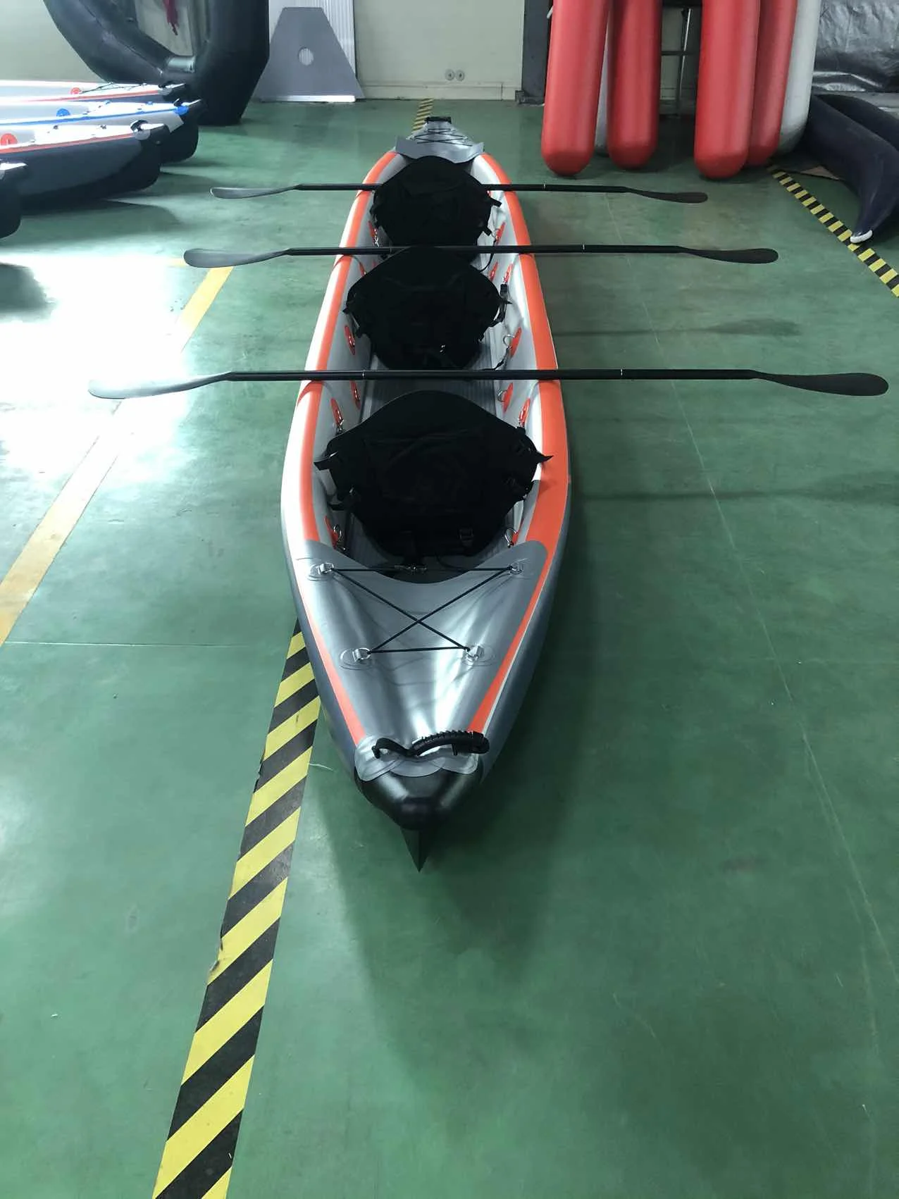 Histar Customized Color 5.20m or 4.88m Foldable Yacht 3 Seaters Rowing Boat 3 or 2 Person Drop Stitch Inflatable Fishing Kayak