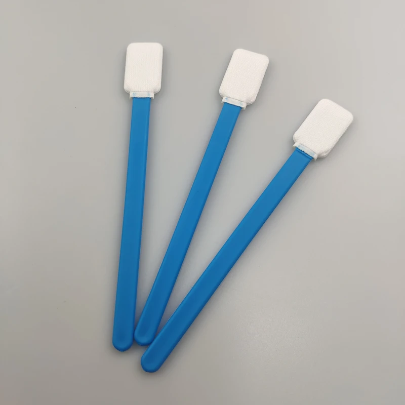 Double Layer Rectangle Polyester Swabs Hydro-Entangled Tip Cotton Buds