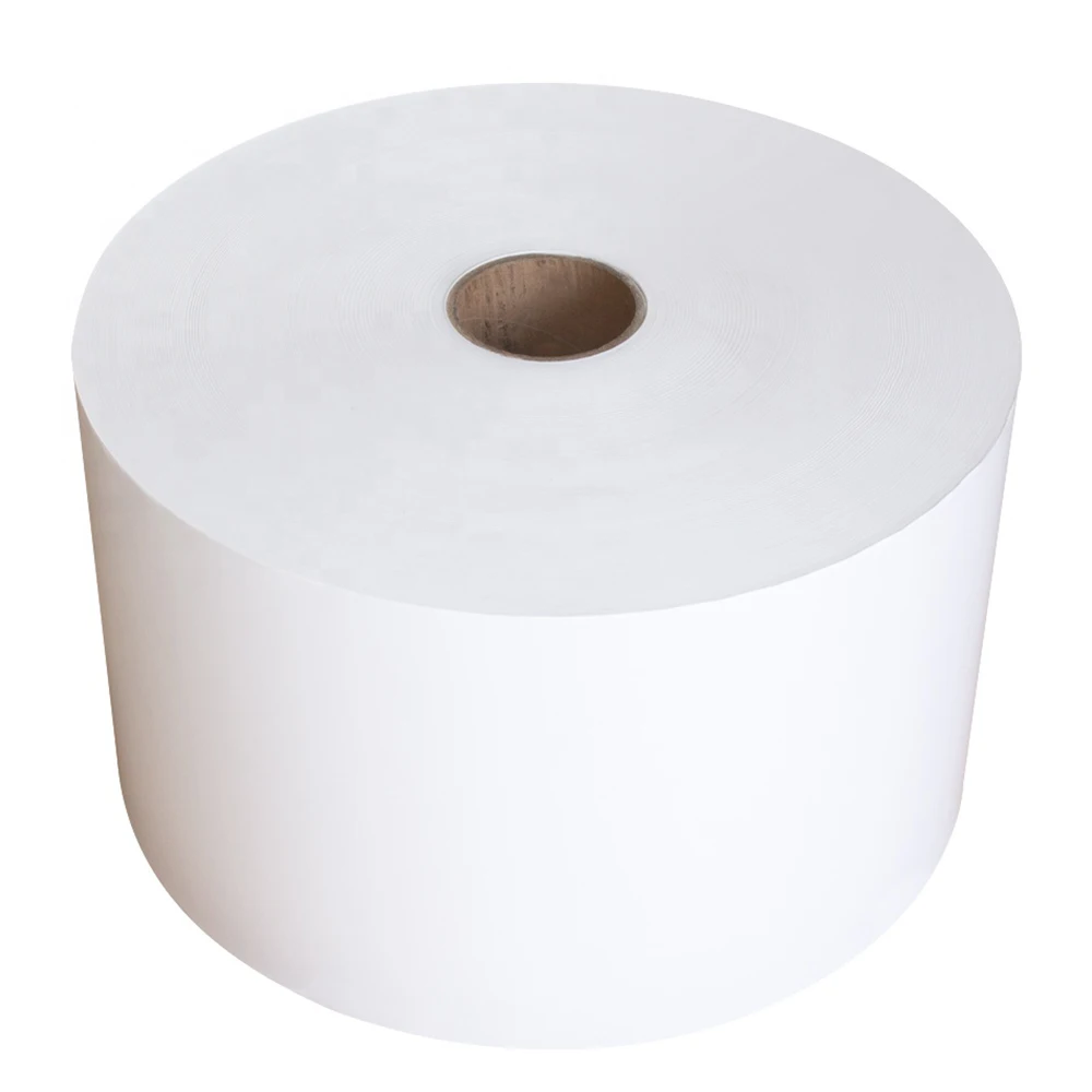 Wholesale Thermal Transfer Label Materials Jumbo Roll Material BPA Free Self Adhesive Thermal Paper Label Raw Materials