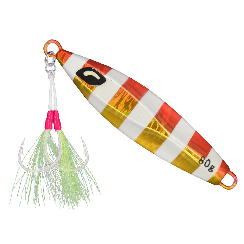 FUNADAIKO Jig 40g 60g 80g 100g 150g 200g lead fish metal luminous fishing lure hard Saltwater slow pitch jigging lures