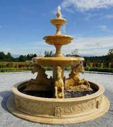 White Marble Outdoor Stone Water Fountain