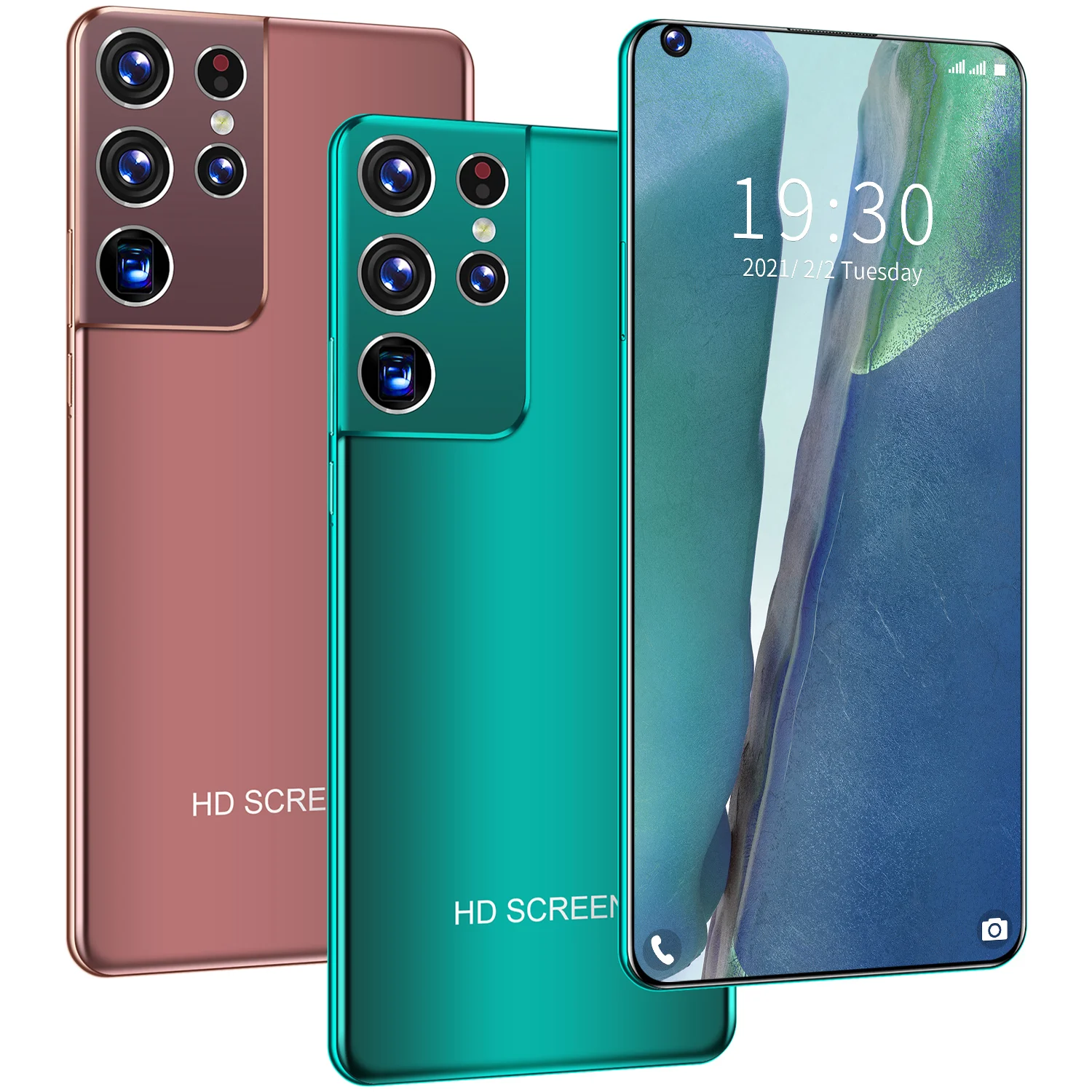S21 ультра Горячая разблокировка оптом 16G + 518G 7,3 дюймов Android смартфон 4G 5g Sim-карты Smart Exprssvpn сотовый телефон