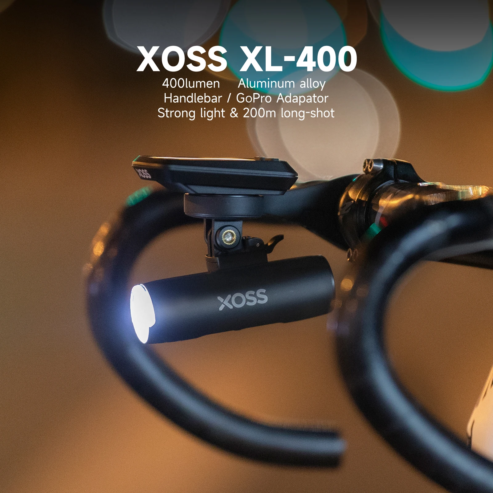 XOSS XL400 LED Bike Front Light 400 Lumen