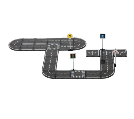 Juego de pista carreras Azulejos magnéticos bloques construction juguetes educativos bolas canicas