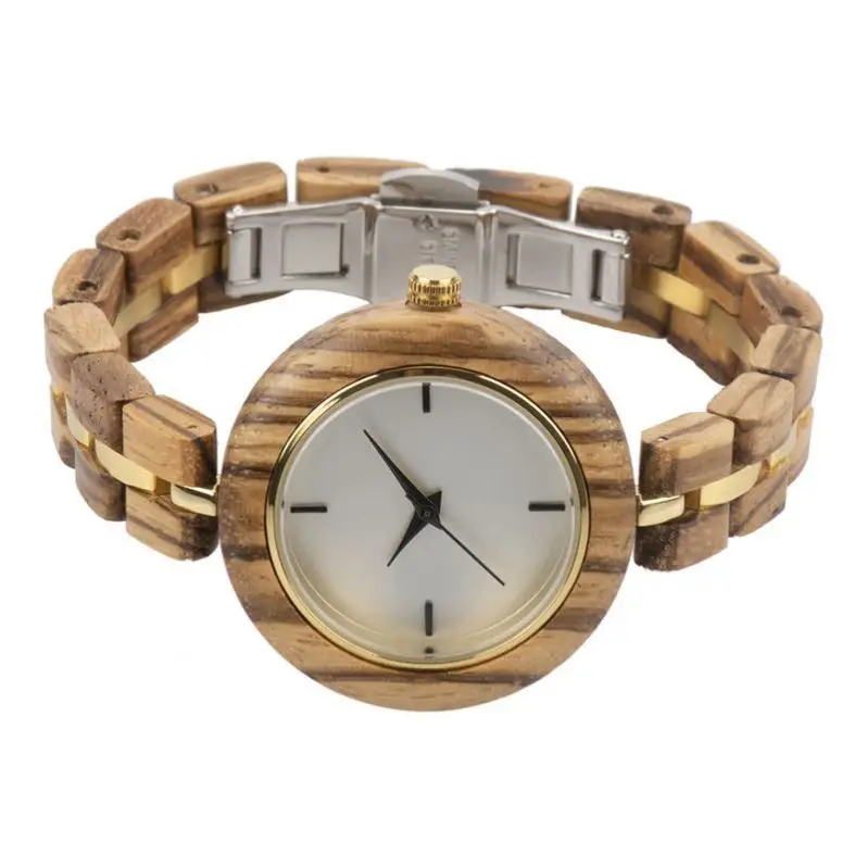 Готово к отправке, кварцевый механизм деревянная коробка наручные часы с секундомером