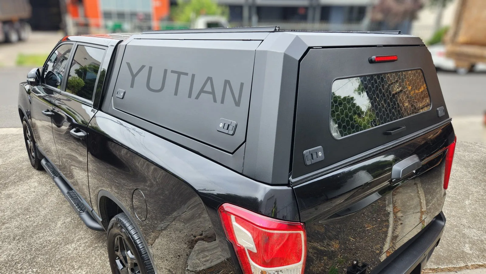 TRUCK CANOPY  For Ssangyong MUSSO XLV 2019-2023 BLACK TITAN HYBRID CANOPY  Truck topper waterproof Anti theft Hardtop canopy