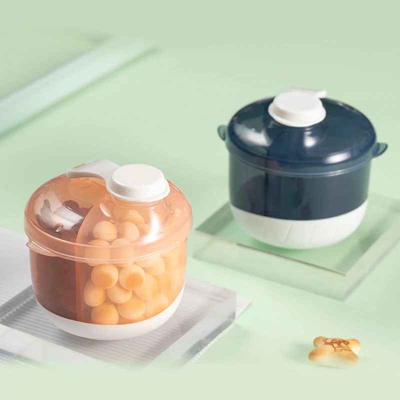 Коробка для детского питания, коробка для молока и порошка, пластиковый портативный контейнер без БФА, многоразовый диспенсер для формул, коробка для закусок