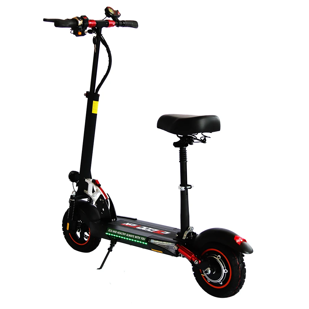 EU USA Warehouse 800w 48v 10 Inch Off road Electric Scooter LCD Display Fast Speed Electric Scooter with Seat