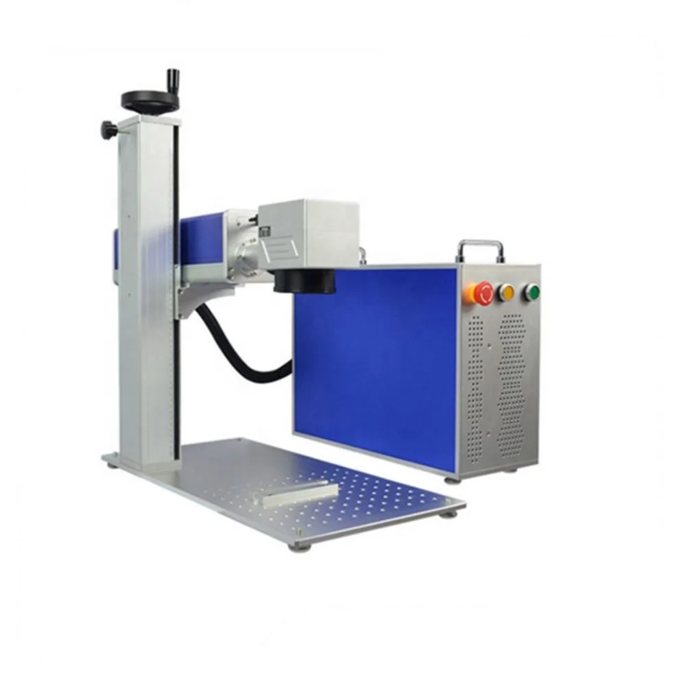 20w 30w split type raycus fiber laser marker and stainless steel laser marking machine for label logo keyboard metal jewelry
