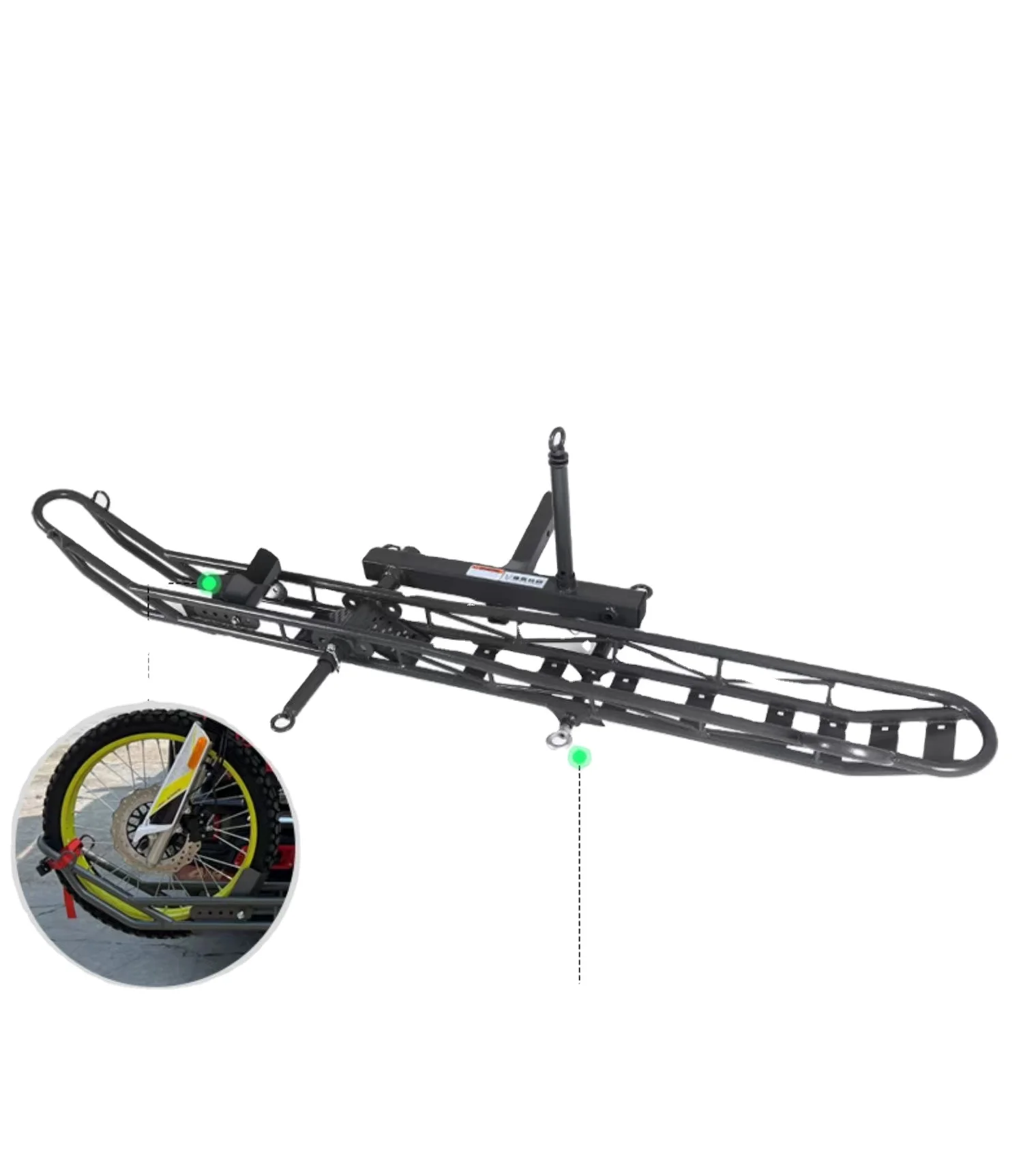 SUV off-road car modification square portable car bike rack rear trailer tail motorcycle frame motorcycle rack for car carrier