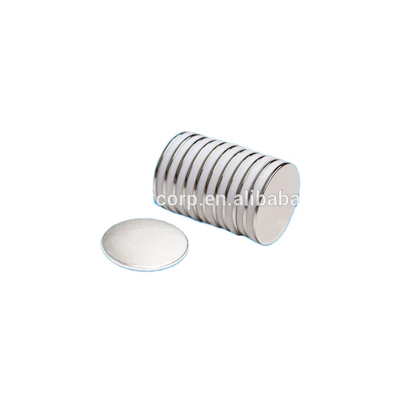 
N42 Neodymium 1.00x1/8 inch Disc NdFeB Super Strong Magnet With Nickel Coating 