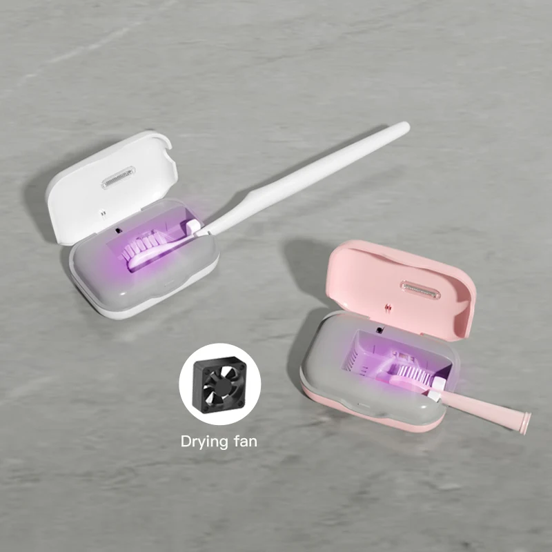 High Quality toothbrush uv Portable mini toothbrush uv cleaner with drying fan function