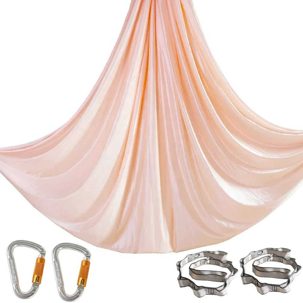 2023 Indoor Yoga Buckles And Ropes Stretch Anti Gravity Silk Swing Trapeze Aerial Yoga Hammock