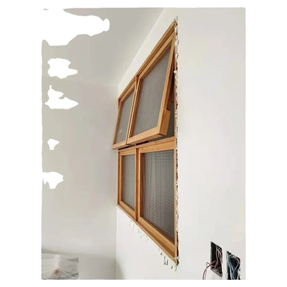 Prima High Quality Casement Window Wooden Color Windows Double Glazed Window