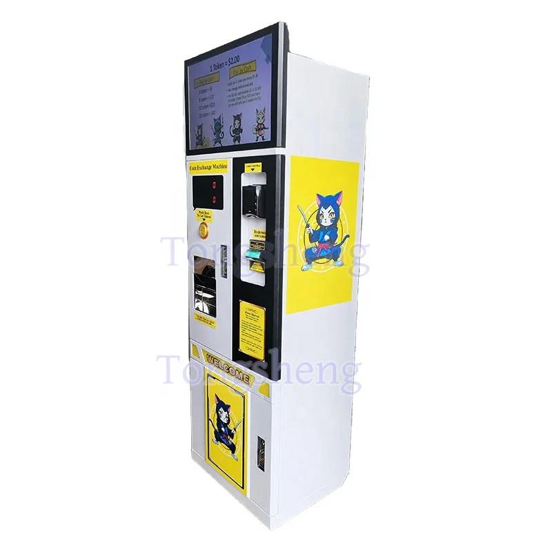 USA Customized Token Coin Change Machine with NAYAX bill to coin change machine Money Changer Automatic Coin Exchange Machines