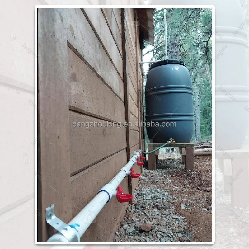 ZB DIY Automatic Backyard Chicken Baby Chick Drinker Complete Set Pipeline Hanging chicken drinker