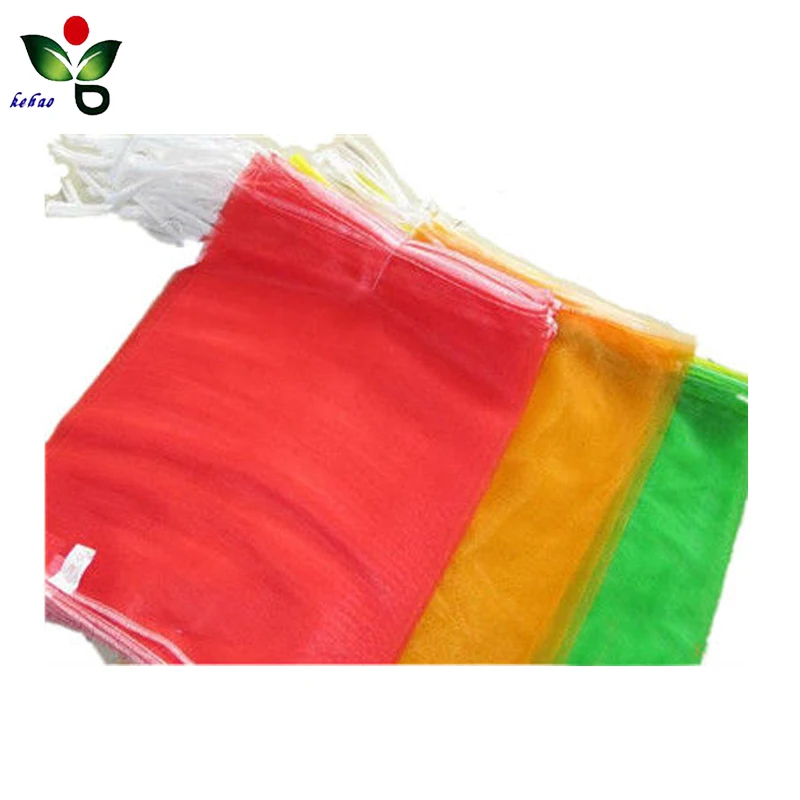 High quality circular mesh bag for nuts packing net sack plastic mesh bag biodegradable mesh vegetable bags