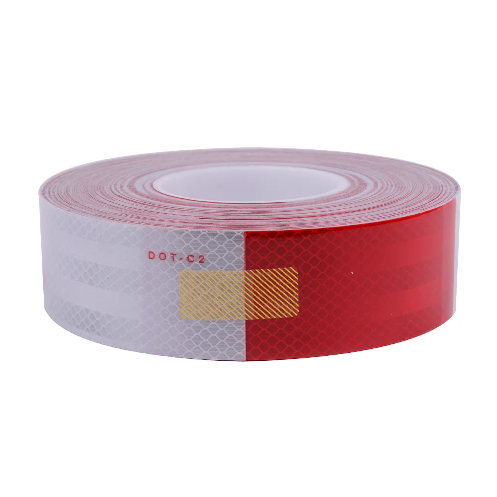 DOT-C2 Reflective Tape Radium Stickers Reflective Red White Trailer Car Reflector Stickers