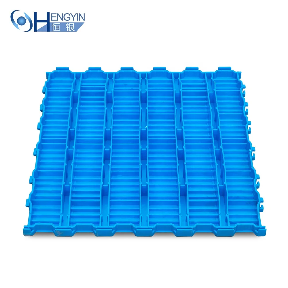 Easy clean durable floor for pig goat cages farrowing crate weaner pens pure pp plastic slat floor