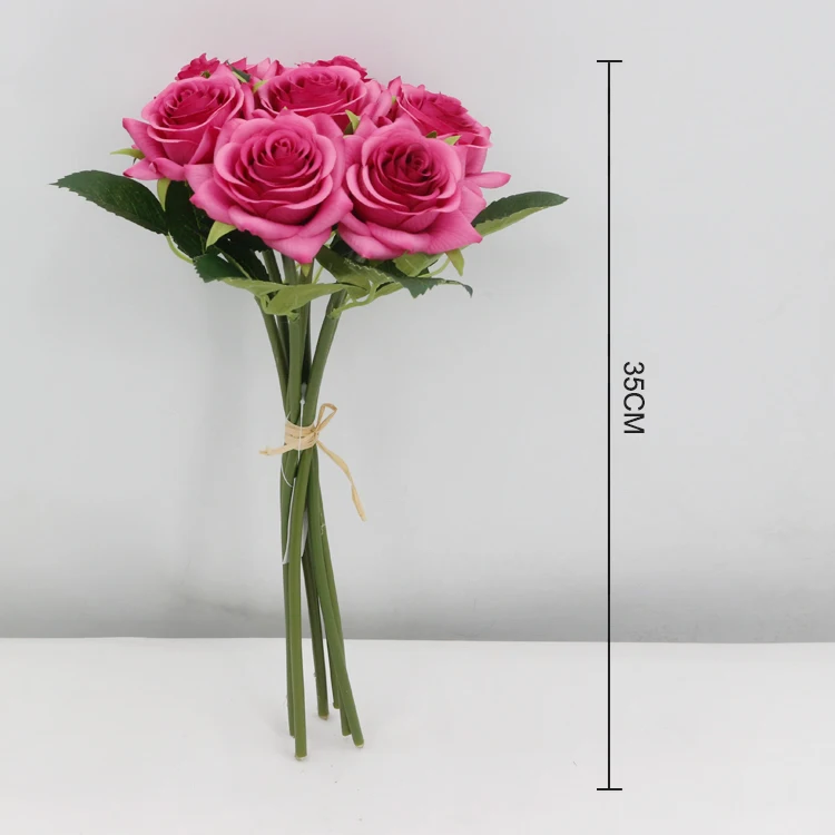 Different Colour Preserved Roses Wedding Artificial Red Rose Bouquet for Bride Wedding Ceremony