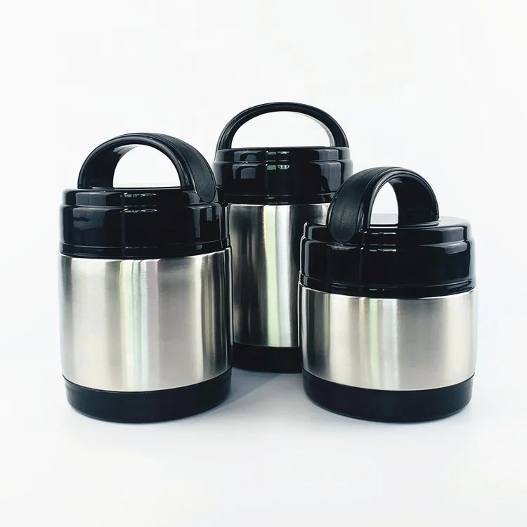 Wholesale metal stainless steel insulated lunch box, double wall bento box, bucket picnic food storage container lunch box
