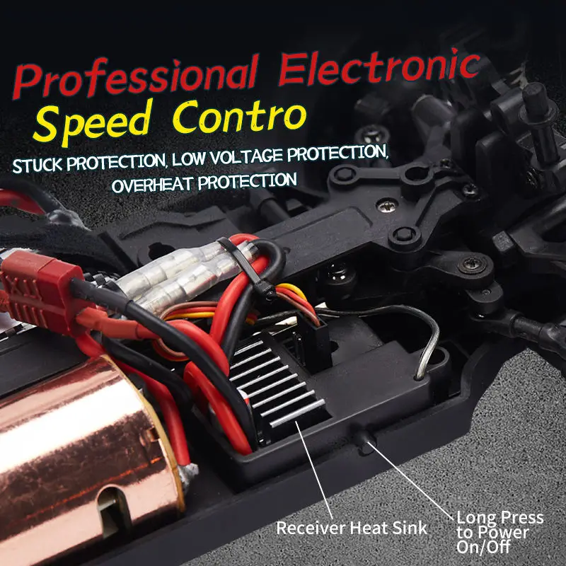 2024 New Product 1:14 Remote Control Toys 2.4g Hobby Yema With Gyro Light Racing 48km/h High Speed Drift RC Car 4x4 For Kids