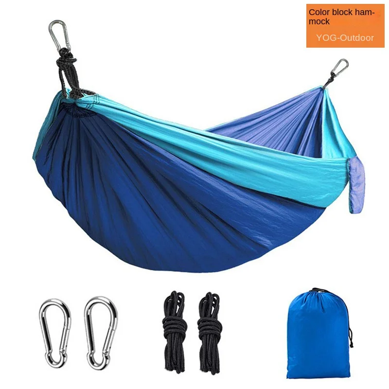 Customized Parachute Hammocks Custom Double and Single Portable Lightweight Outdoors Camping Hammock