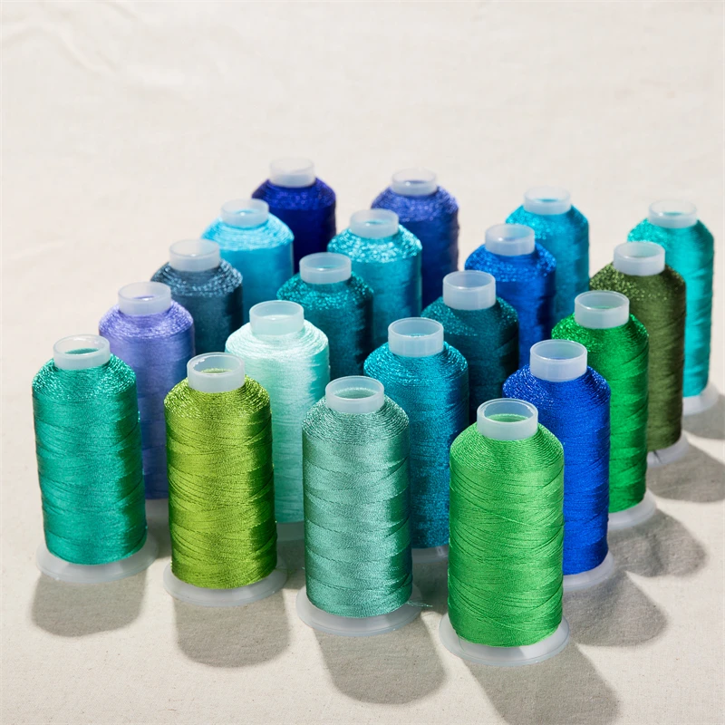 Оптовая продажа, Высококачественная цветная металлическая нить для вышивания люрексом, металлическая нить для плетения