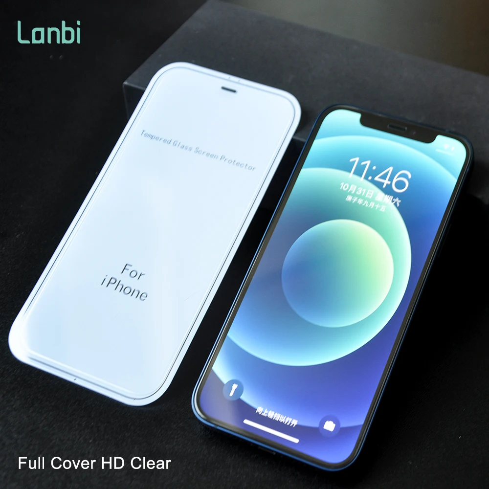 2.5D противопылевое закаленное защитное стекло для экрана IPhone