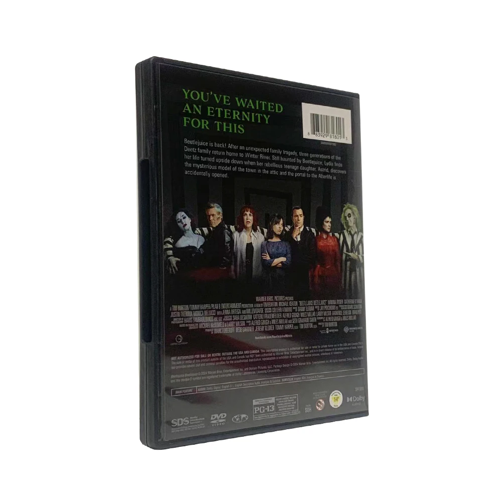 2024 New Movies Beetlejuice Beetlejuice 1 disc Factory Wholesale TV Series Hot Sell DVD Movies Cartoon on Amazo eBay  Free Ship