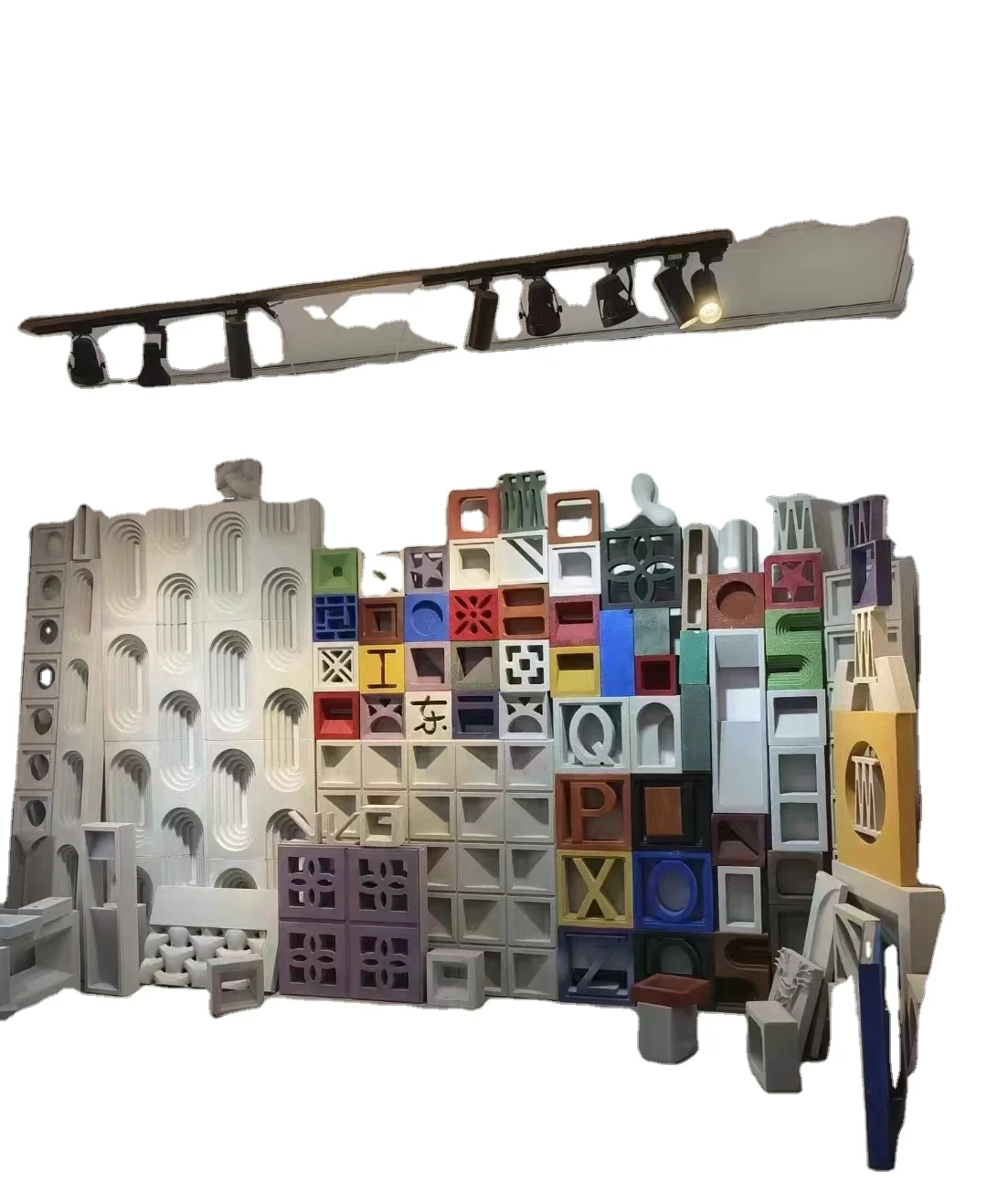 Вспененный полый кирпич декоративный открытый дизайн наружное здание высокое качество художественная стена facde