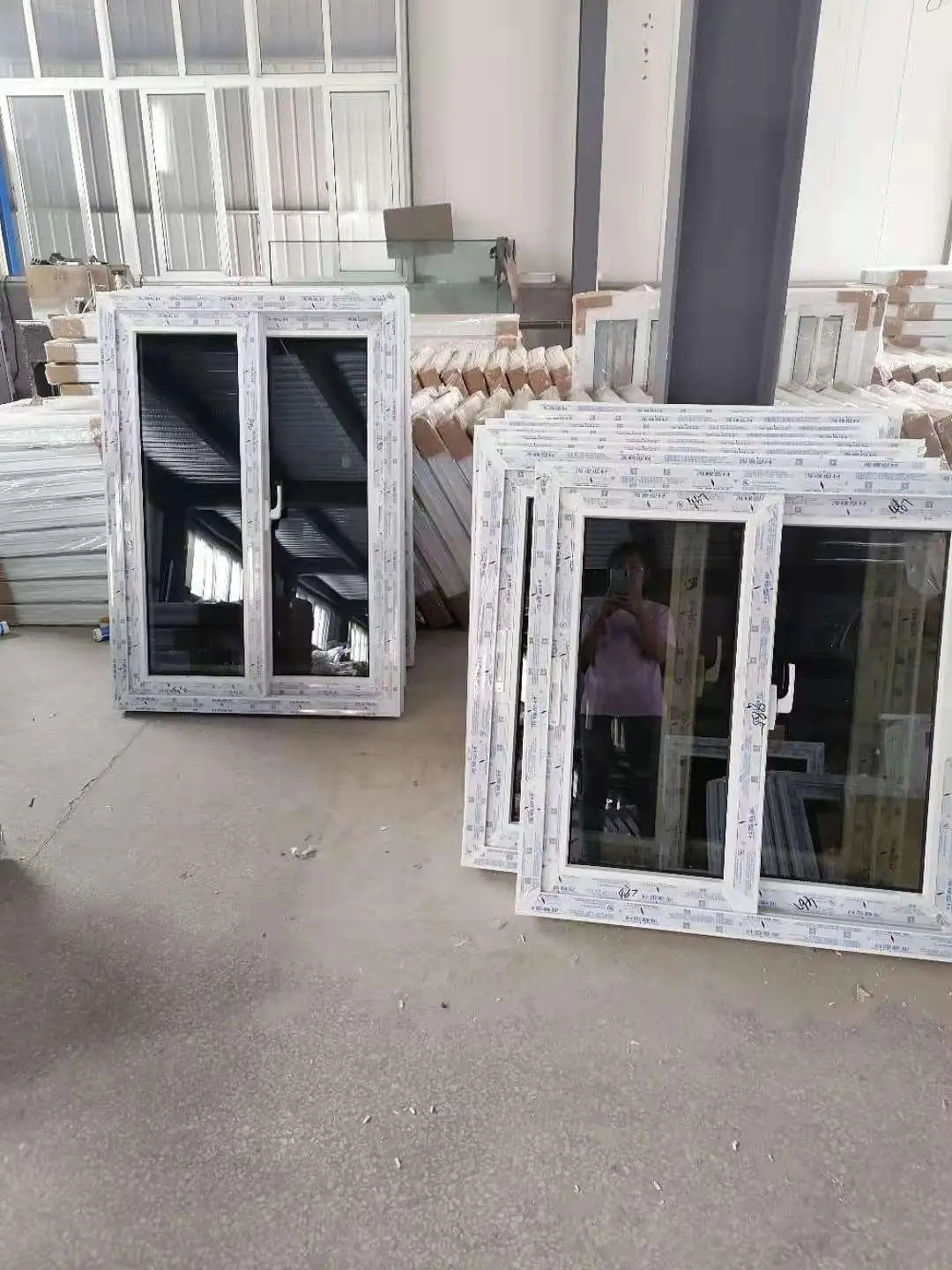 CONCH profile upvc /pvc small  sliding window design UPVC double glazed sliding windows with mosquito net