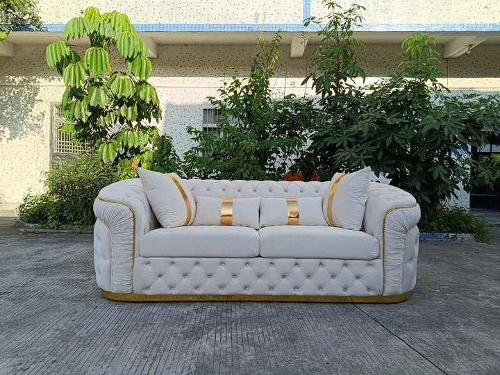 PZCN HOME modern design furniture brown fabric velvet sectional upholstery couch living room sofas for home use