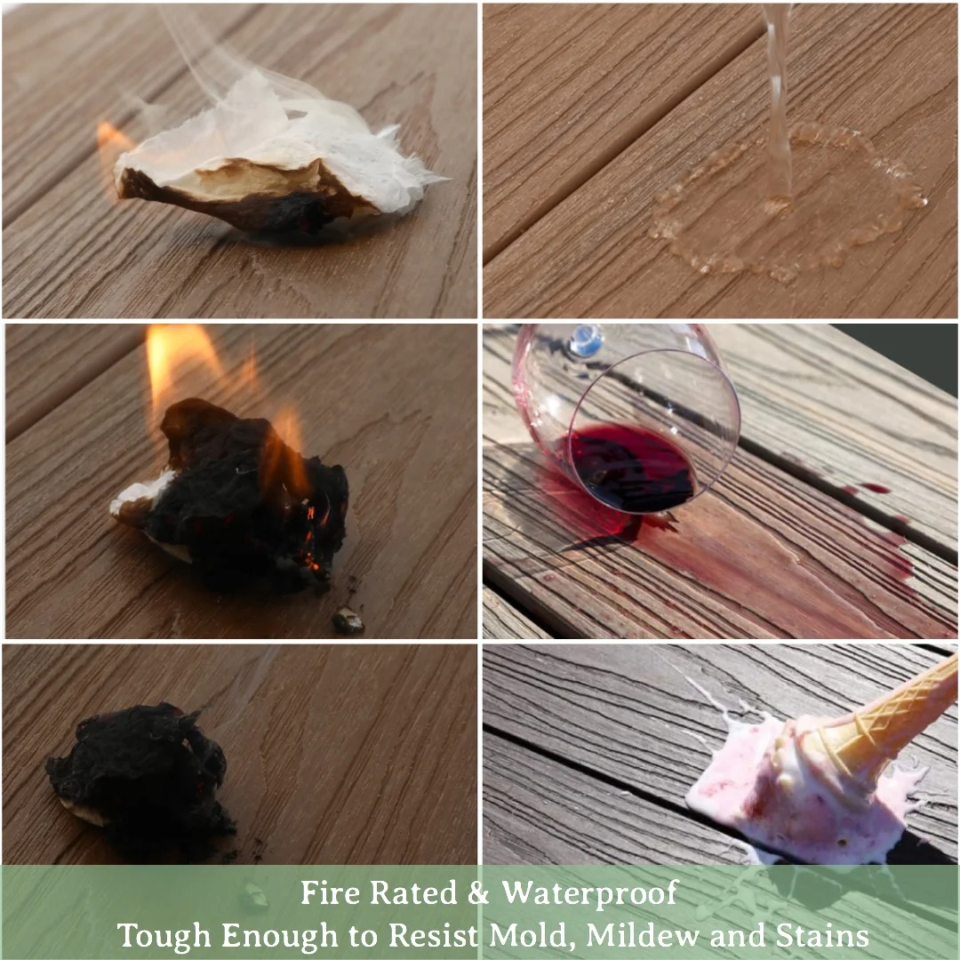 Scratch Resistant Wholesale White Composite Plastic WPC HDPE Decking Engineer Floor Philippines