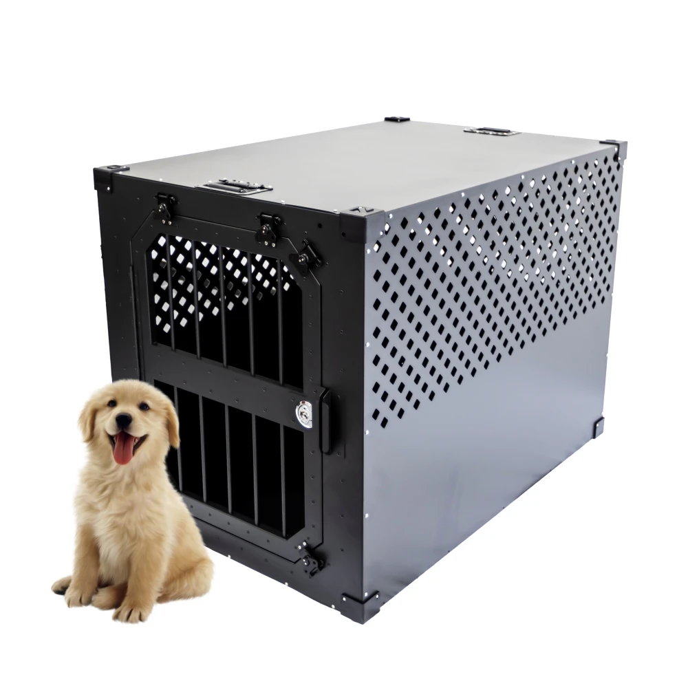 Hot Selling Waterproof Animal Pet Cage Aluminum Kennel Modular Dog Car Cage